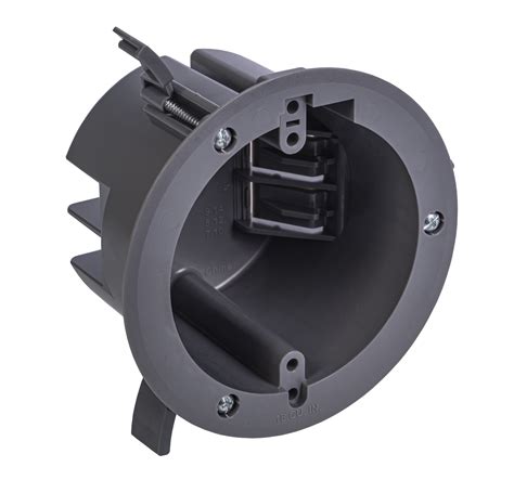 18 cu in electrical box circular|1 Gang Old Work Round Ceiling Electrical Box, Gray .